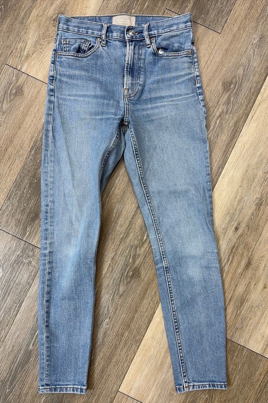 Everlane High Rise Skinny Jeans Women’s 25 Regular Light Wash Stretch Denim